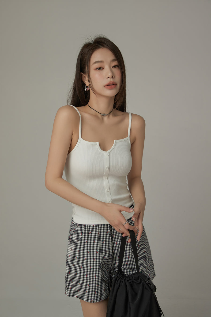 CHUU Slim Ribbed Top