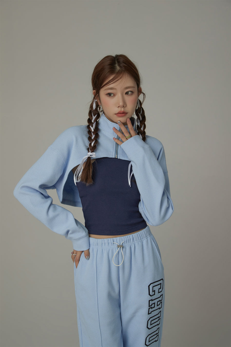 CHUU Bolero Sweatshirt Zip-Up