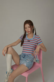 Color Stripe T-Shirt