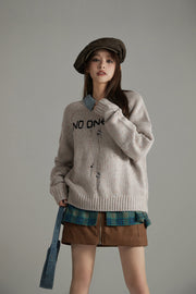 Raglan Oversize Knit Sweater