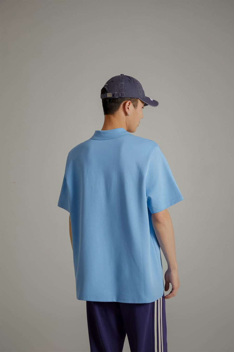 CHUU Star Circle Boxy Polo T-Shirt