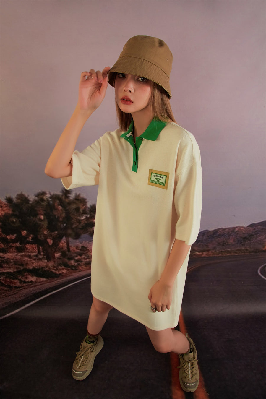 CHUU Loose Fit Collar Dress