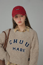 Crazy Chill Ribbed Loose Crop Knit Sweater