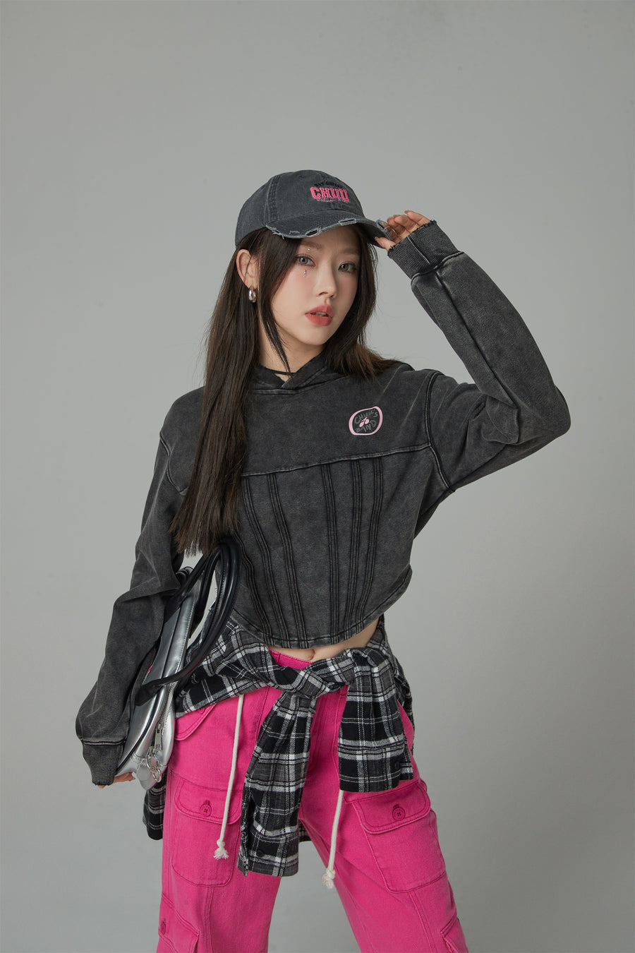 CHUU Chuu Secret Crop Hoodie