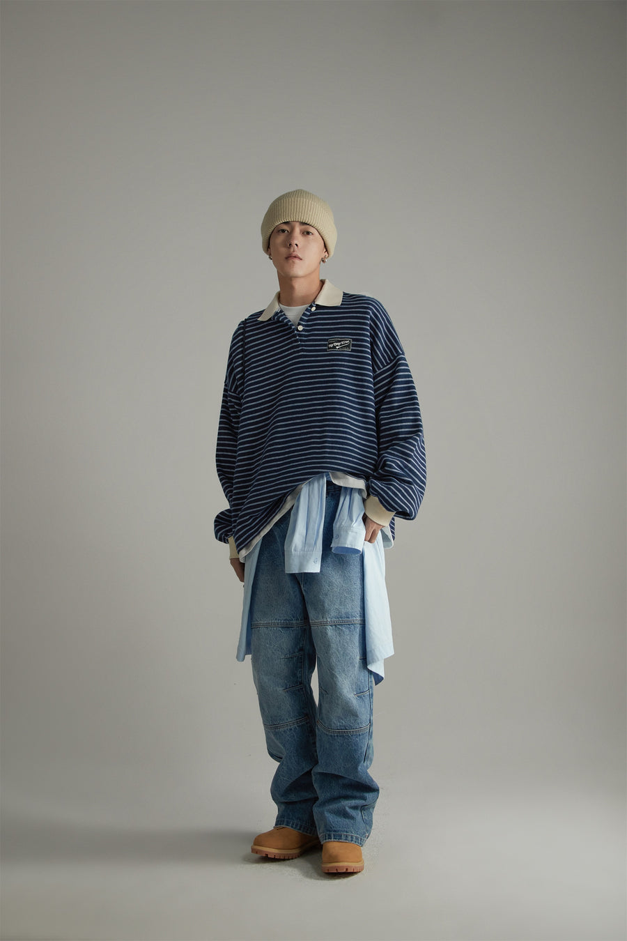 CHUU Stripe Inner Layer Sweatshirt