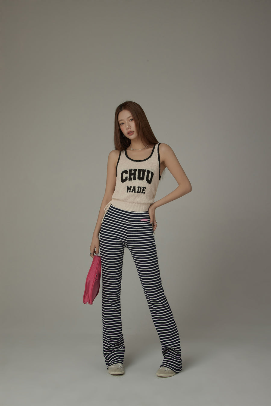 CHUU String Color Matching Line Sleeveless Top