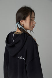 Cutout Shoulder Hoodie