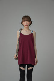 Size Doesnt Matter Straps Loose Fit Sleeveless Top