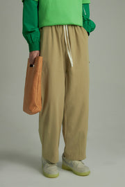 Cotton Ankle Cropped Wide Pants