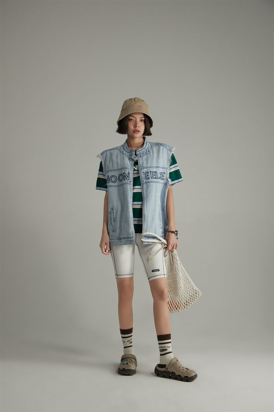 CHUU Line Point Biker Shorts
