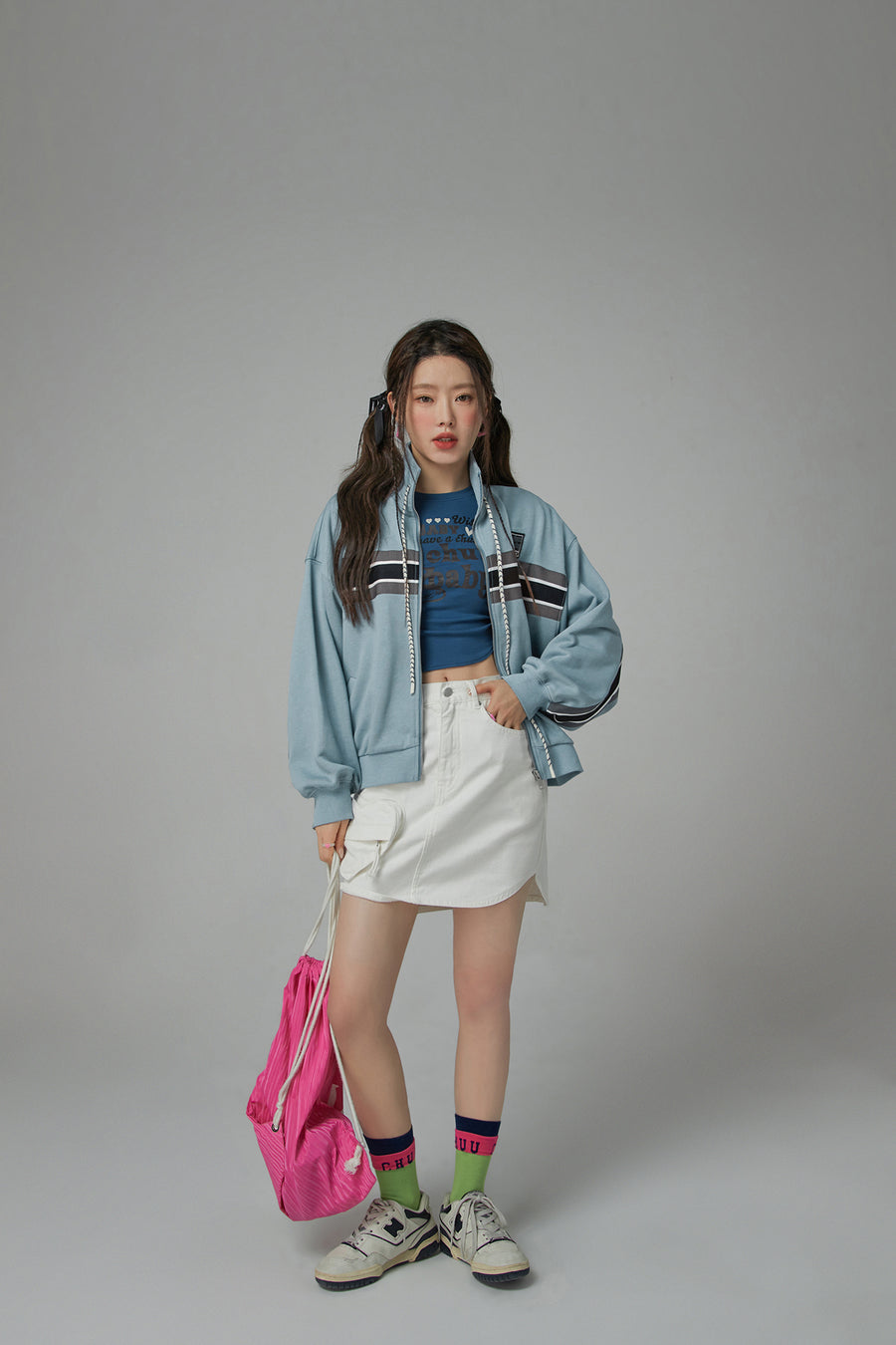 CHUU Through Time Zip-Up Loose-Fit Jacket