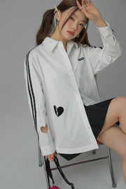 Heart Cutout Shirt