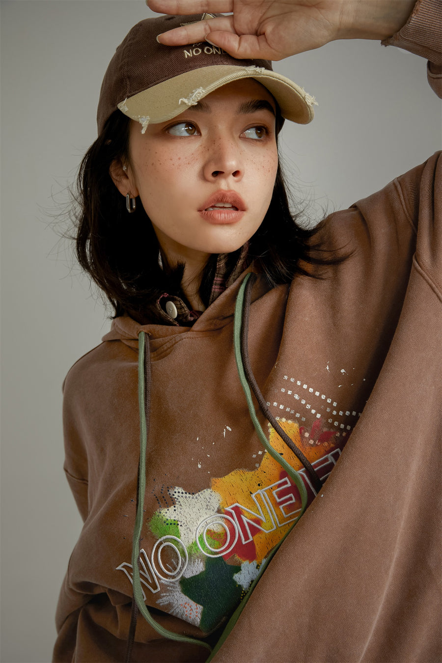 CHUU Vintage Loose Fit Hoodie