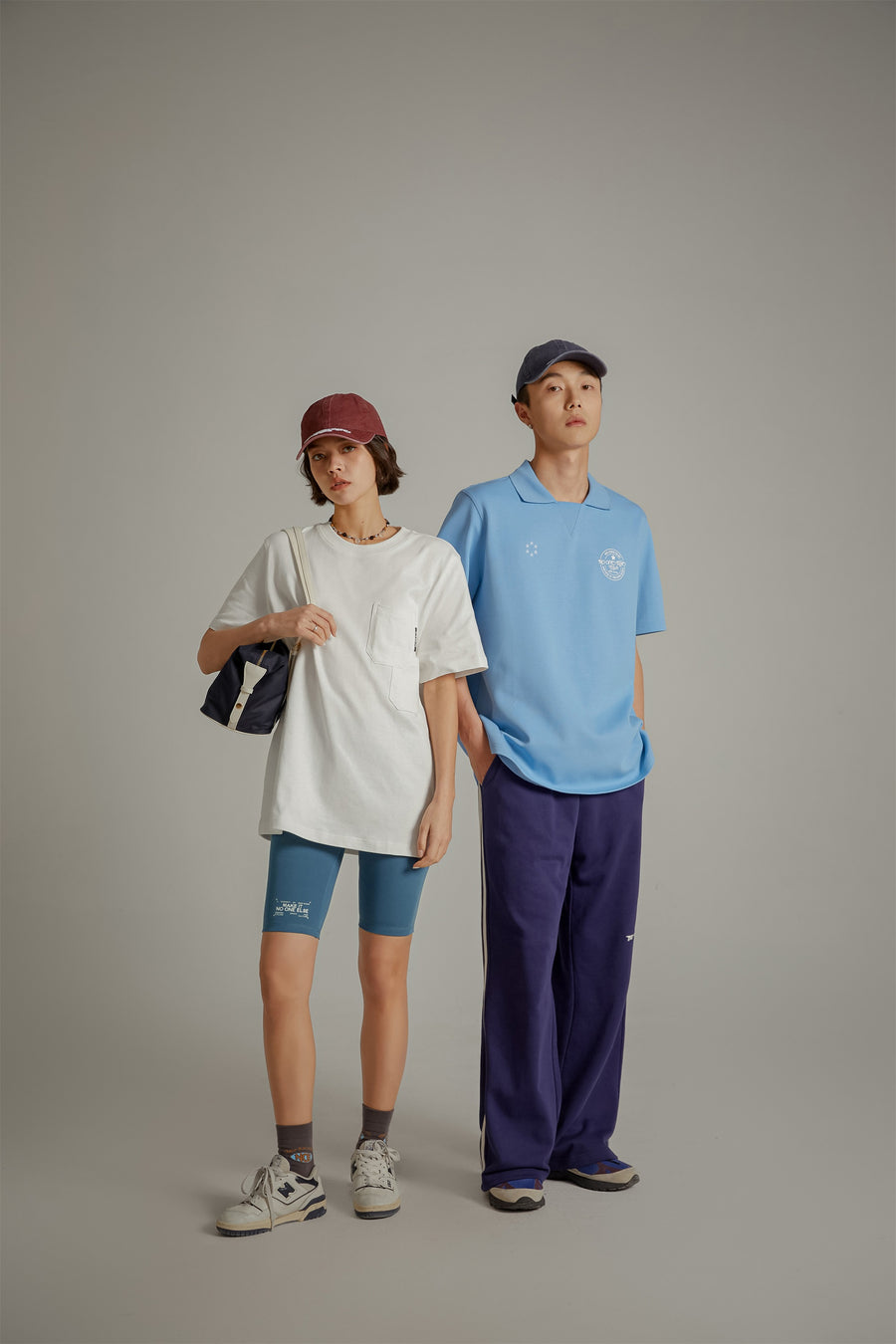 CHUU Star Circle Boxy Polo T-Shirt