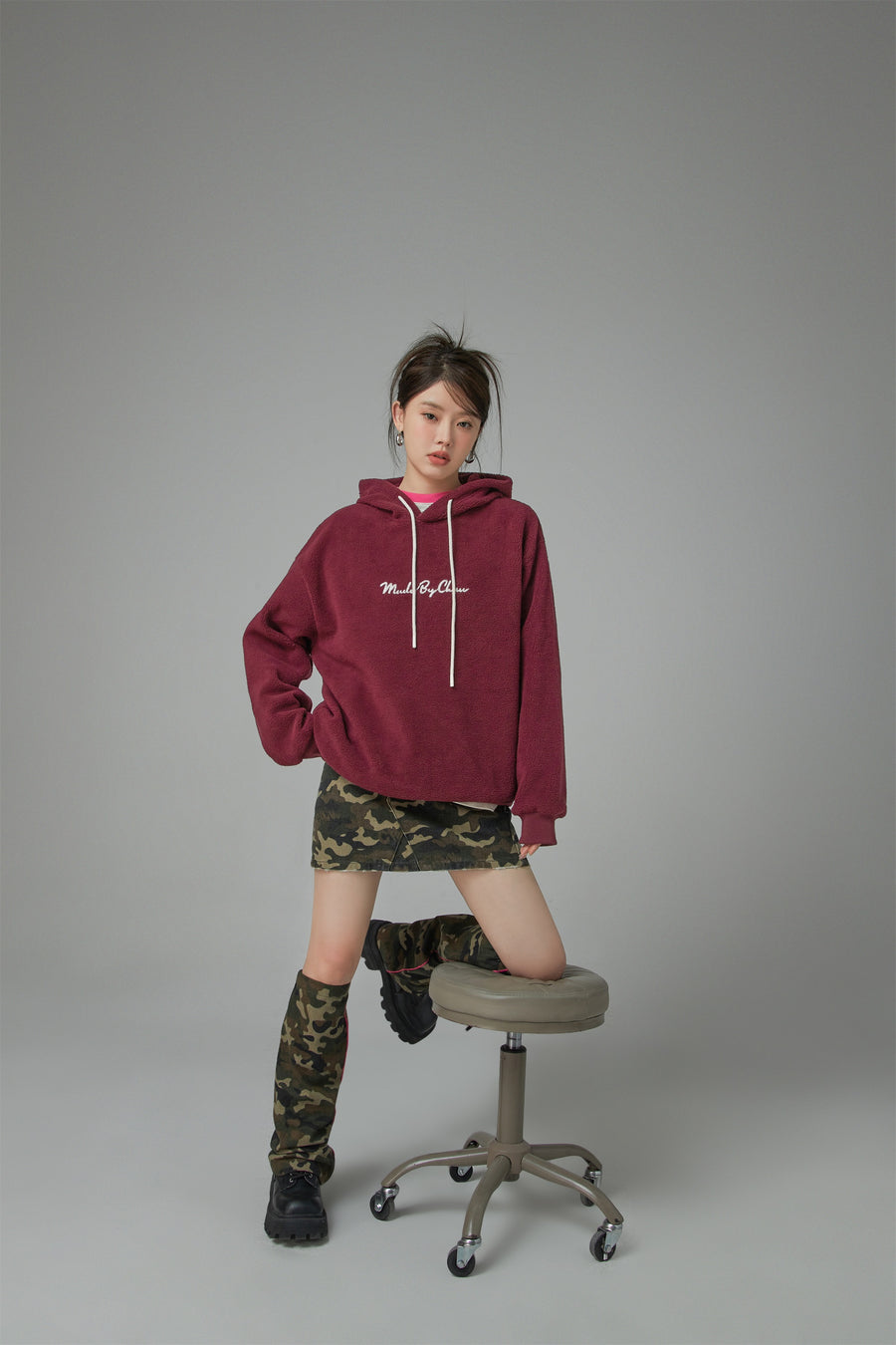 CHUU Candy Coated Fleece Hoodie