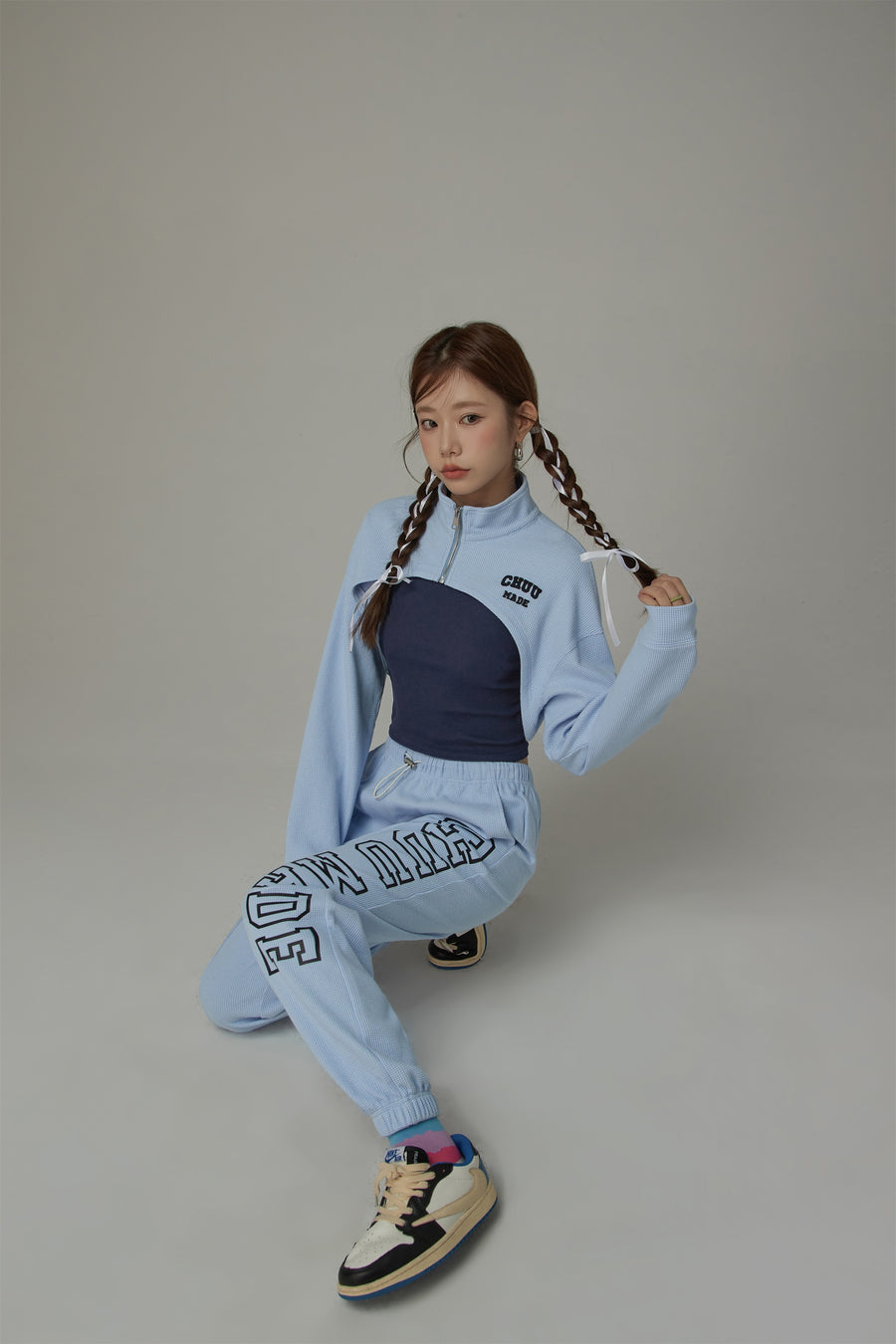 CHUU Bolero Sweatshirt Zip-Up