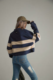 Polo Neck Vintage Sweatshirt