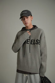 Noe Lettering Knit Sweater