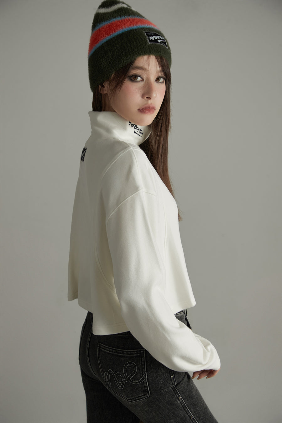 CHUU Wide Turtleneck Long-Sleeves Top