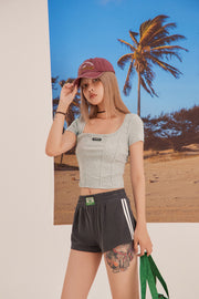 Square Crop Short Sleeve T-Shirt