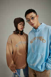 Gradient Color Front Pocket Hoodie