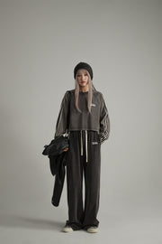 Waist String Wide Jogger Pants