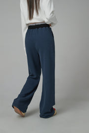 Wide-Leg Simple Jogger Pants