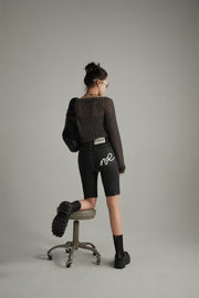 Ribbed Open Knit Loose Fit Sweater