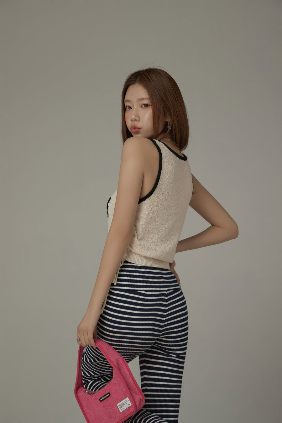 CHUU String Color Matching Line Sleeveless Top