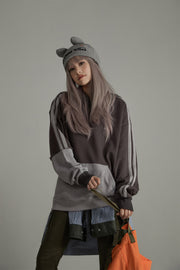 Color Matching Oversize Hoodie