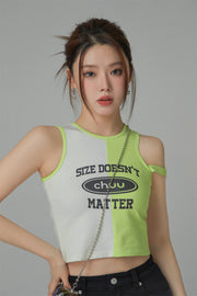 Size Doesnt Matter Printed Sleeveless Top