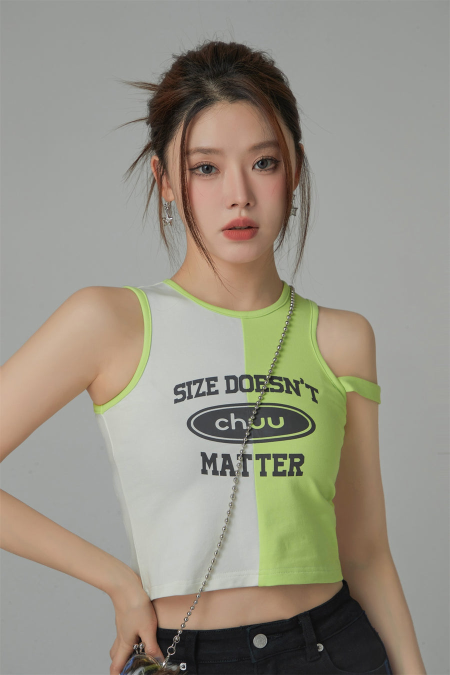 CHUU Size Doesnt Matter Printed Sleeveless Top