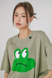 Frog With Moods Damage T-Shirt