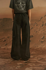 String Wide Cargo Pants