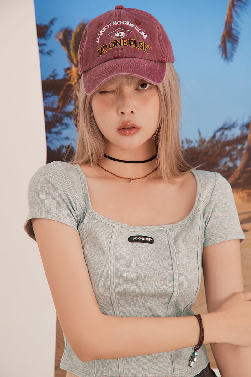 CHUU Square Crop Short Sleeve T-Shirt