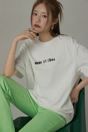 Made By Chuu Lettering Loose Fit T-Shirt