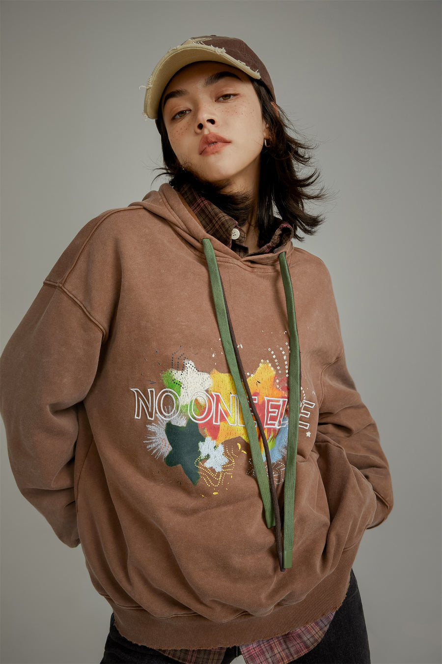 CHUU Vintage Loose Fit Hoodie