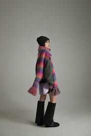 Gradient Striped Scarf