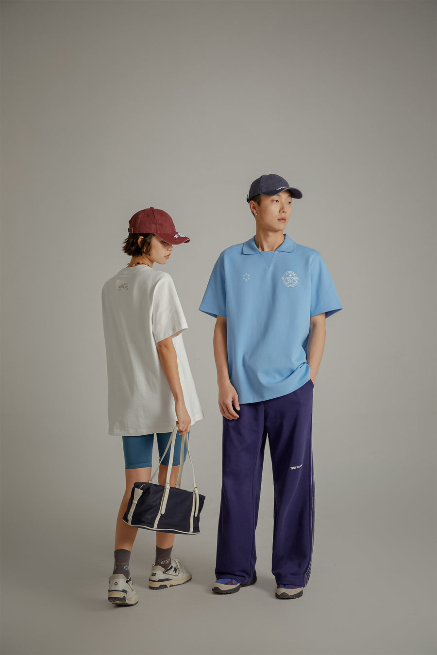 CHUU Star Circle Boxy Polo T-Shirt