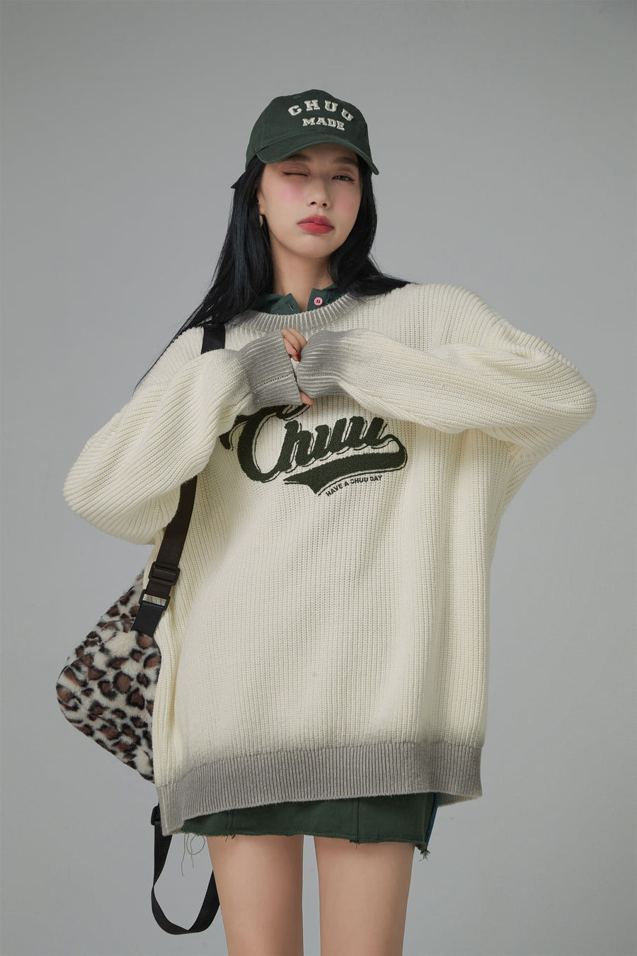 CHUU Oversized Ribbed Knit Sweater