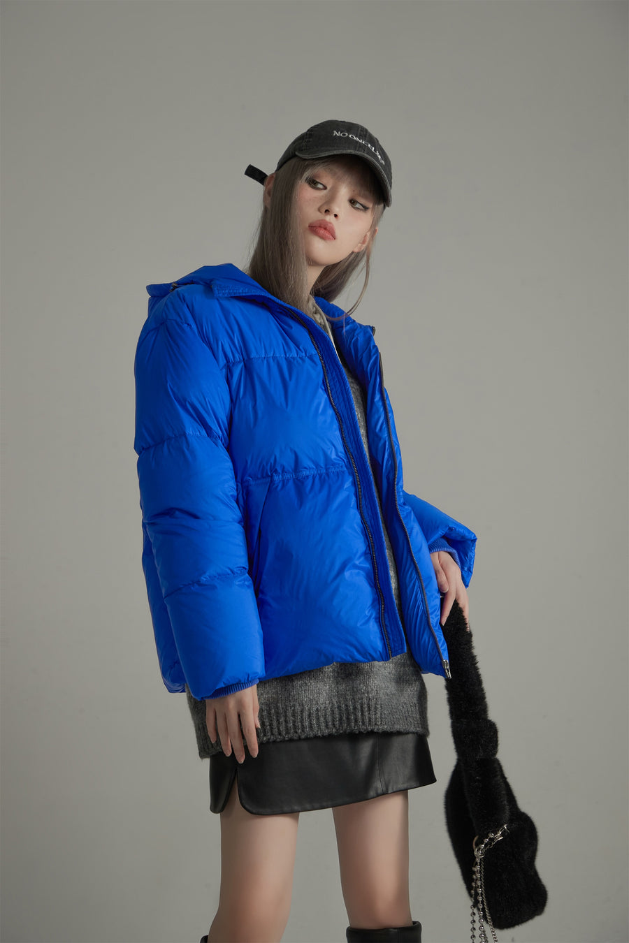 CHUU String Hood Oversize Padded Jacket