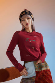 Christmas Cropped T-Shirt