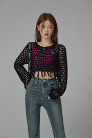 Charismatic Persona Cropped Knit Top