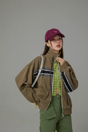 Through Time Zip-Up Loose-Fit Jacket