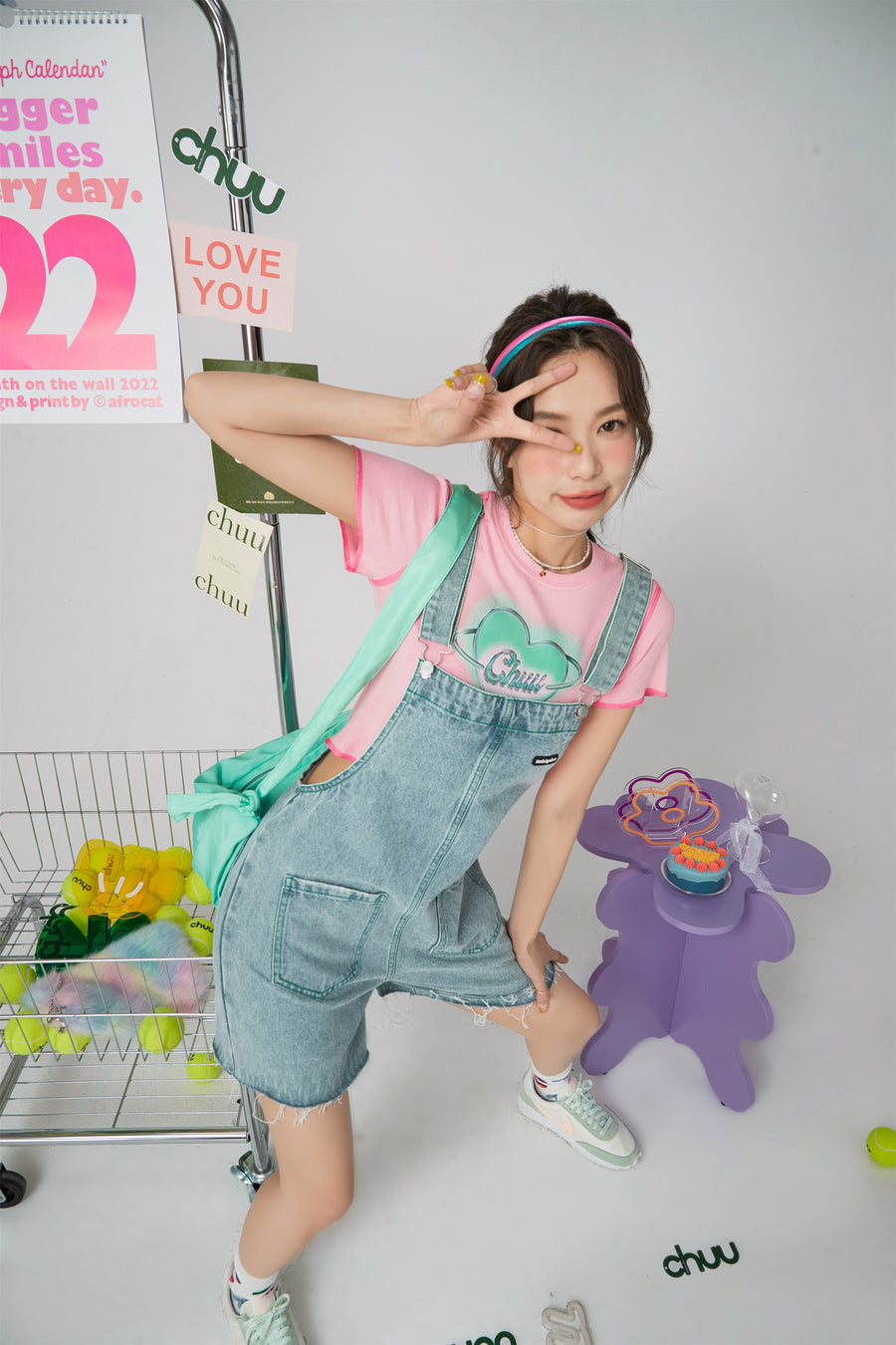 CHUU I Wonder Why Denim Overalls