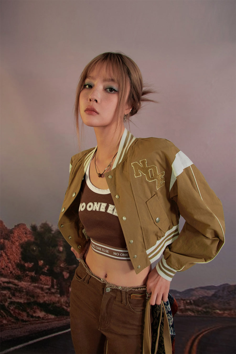 CHUU Say No Cropped Sport Jacket