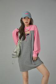 Front Keyhole Hooded Dress