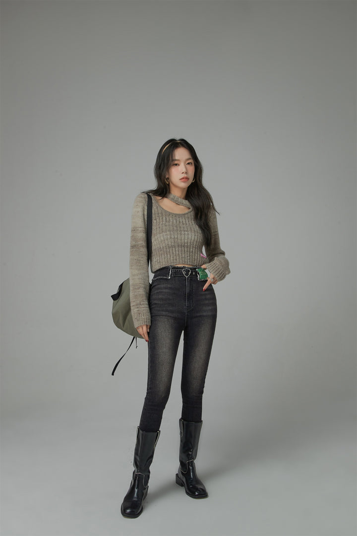 New Days High Waist Slim Denim Pants