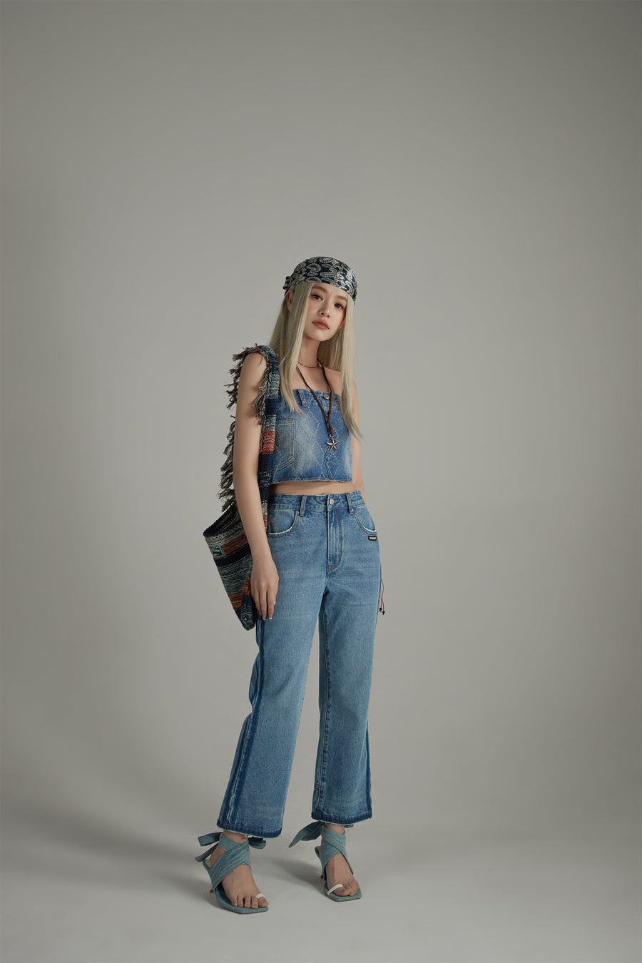 CHUU Semi Bootcut Denim Jeans