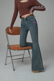 Wind Up Bootcut Denim Pants